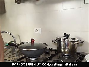 casting ALLA ITALIANA - Italian mature deep anal pummel